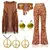 Roupa Hippie Anos 70 Feminina - Sociedade Alternativa: Look autêntico com estampas florais, franjas e calça boca de sino, inspirado na liberdade e no estilo boho dos anos 70.