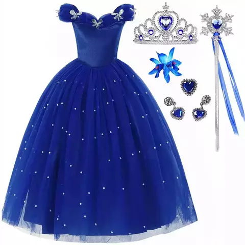Fantasia Cinderela Infantil com Acessórios - comprar online