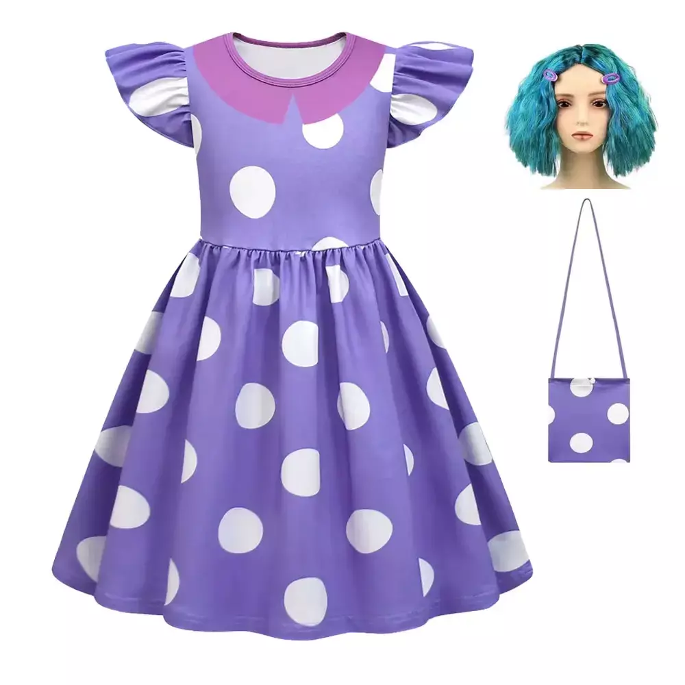 Fantasia Infantil Inveja Divertidamente com Peruca