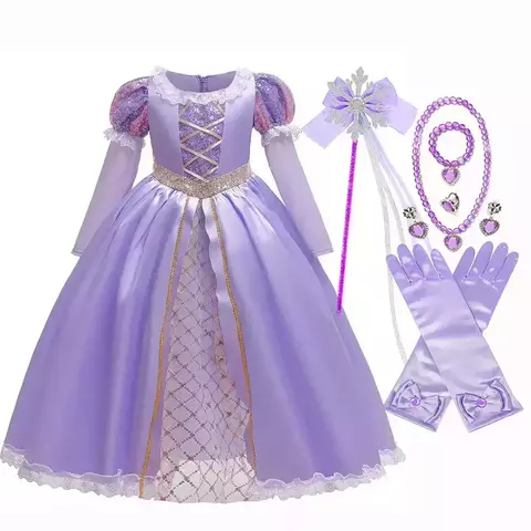 Fantasia Rapunzel com Acessórios - comprar online