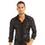 Camisa masculina de lantejoulas brilhantes, estilo anos 70 e 80, perfeita para festas e bailes.