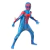 Fantasia infantil do Homem-Aranha 2099 em 3D, com cores azul e vermelho, destacando detalhes do traje e máscara.