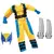 Fantasia infantil de super-herói Wolverine com máscara e garras