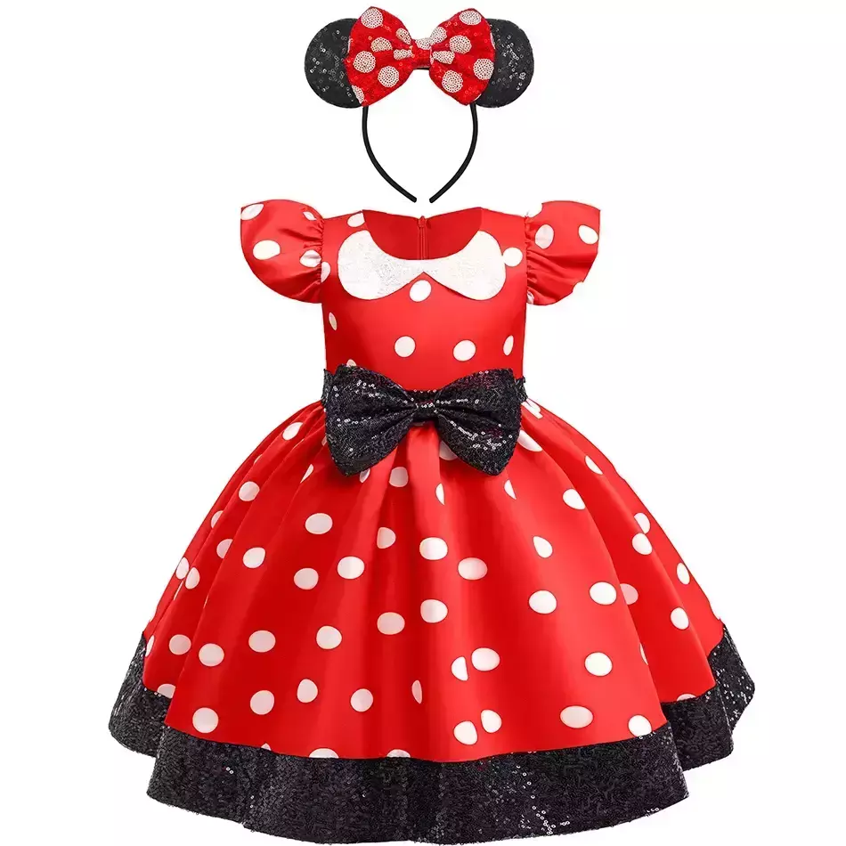 Vestido Minnie Mouse com Acessórios Infantil