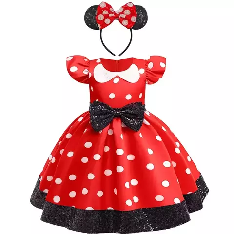 Vestido Minnie Mouse com Acessórios Infantil - comprar online