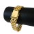 Imagem do Cordão + Pulseira Trançado Quádruplo 17mm Banhado a Ouro 18k