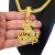 Cordão + Pulseira Lacraia 9mm Pingente São Jorge Cravejado Mod.1 Banhado a ouro 18k - comprar online