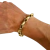 Cordão + Pulseira Trançado 7mm Banhado a Ouro 18k