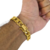 Cordão + Pulseira Grumet 12mm + Pingente Letra Banhado a Ouro 18k