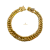 Pulseira Grumet 10mm Fecho Nossa Senhora Banhado a Ouro 18k - Miami Gold Import