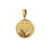 Cordão Grumet 7mm Feminino Pingente Coração redondo Banhado a Ouro 18k - Miami Gold 18k