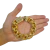 Pulseira Friso Triplo 20mm Banhado a Ouro 18k - Miami Gold Import