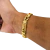 Pulseira Friso S 9mm Banhado a Ouro 18k