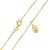 Kit Cordão Bloquinho 2mm + Pingente Banhado a Ouro 18k