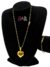 Cordão+Pulseira Tijolinho - Feminino - 2mm - Fecho Bomba - Pingente Coração Liso - Banhado a Ouro 18k - comprar online