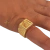 Anel São Jorge Banhado a Ouro 18k - Miami Gold Import