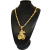 Cordão Trançado 7mm Pingente São Jorge Cravejado Cristal Banhado a ouro 18k