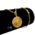 Cordão Cadeado - Feminino - 2mm - Fecho Bomba - Pingente Medusa - Banhado a Ouro 18k