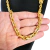 Cordão + Pulseira Cadeado 9mm Pingente São Jorge Cravejado Banhado a Ouro 18k - comprar online