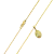 Kit Cordão Cadeado 2mm + Pingente Banhado a Ouro 18k - Miami Gold 18k