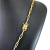 Cordão + Pulseira Tijolinho Cartier 3mm Pingente Letra Cravejado Banhado a ouro 18k