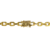 Cordão Cadeado - 9mm - Fecho Duplo - Banhado a Ouro 18k na internet
