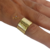 Anel Ajustável Oração Pai Nosso - 3g - Banhado a Ouro 18k