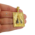Cordão Cadeado 9mm+Pingente Nossa Senhora Banhado a Ouro 18k - comprar online