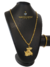 Cordão+Pulseira Cadeado 3mm Pingente São Jorge Banhado a Ouro 18k