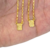 Escapulário Tijolinho 2mm "Deus é fiel" versículo Banhado A Ouro 18k - comprar online