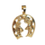 Cordão Tijolinho bloquinho 5mm Pingente Sertanejo casal Banhado a ouro 18k - Miami Gold 18k