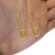 Escapulário Tijolinho 2mm "fé" vazado Banhado A Ouro 18k - comprar online