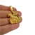 Cordão+Pulseira Cadeado 3mm Pingente São Jorge Banhado a Ouro 18k - comprar online