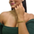 Pulseira Pitbull Grumet 10mm Feminino Banhado A Ouro 18k