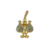 Pingente Tio Patinhas Cravejado - 5,5x3cm - 14g - Banhado a Ouro 18k - comprar online
