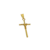 Pingente Cruz com Fios Palito Pequena - 4,2cm - 1g - Banhado a Ouro 18k - comprar online