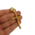 Pingente Cruz Com Fios Médio - 6,5x3,5cm - 12g - Banhado a Ouro 18k