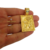 Cordão+Pulseira Cadeado 9mm Pingente Fé com Diamante Banhado a Ouro 18k - comprar online