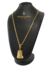 Cordão Cadeado 3mm+Pingente Face De Cristo Banhado a Ouro 18k