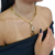 Cordão Cadeado 6mm Feminino Pingente Pantera Banhado a Ouro 18k - comprar online