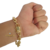 Pulseira Placa Jesus Cadeado Banhado a Ouro 18k - Miami Gold Import