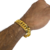 Pulseira Grumet 13mm Banhado a Ouro 18k No Pulso
