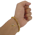 Cordão+Pulseira Peruano 6mm Pingente Estrela De Davi Banhado a Ouro 18k na internet