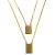 Escapulário Tijolinho 2mm "Deus é fiel" Banhado A Ouro 18k - loja online