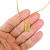 Escapulário Tijolinho 2mm "Deus é fiel" Banhado A Ouro 18k - Miami Gold 18k