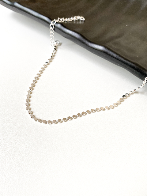 PULSEIRA BOLINHA ACHATADA | BANHADA A PRATA 925
