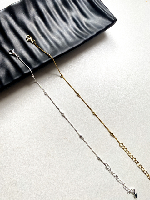 Pulseira bolinhas | banhado a prata 925