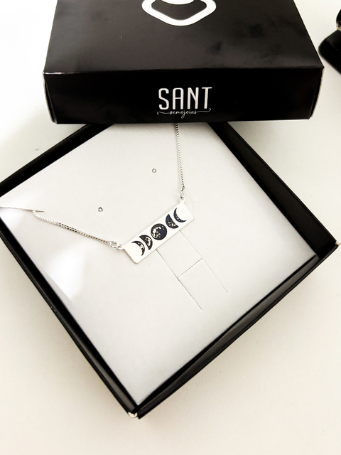 COLAR RETANGULAR PERSONALIZADO | BANHADO A PRATA 925 - comprar online