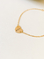 Pulseira coração personalizada | banhada ouro 18k - comprar online