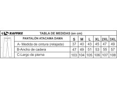 RAFFIKE | PANTALON DESMONTABLE MUJER | ATACAMA - tienda online